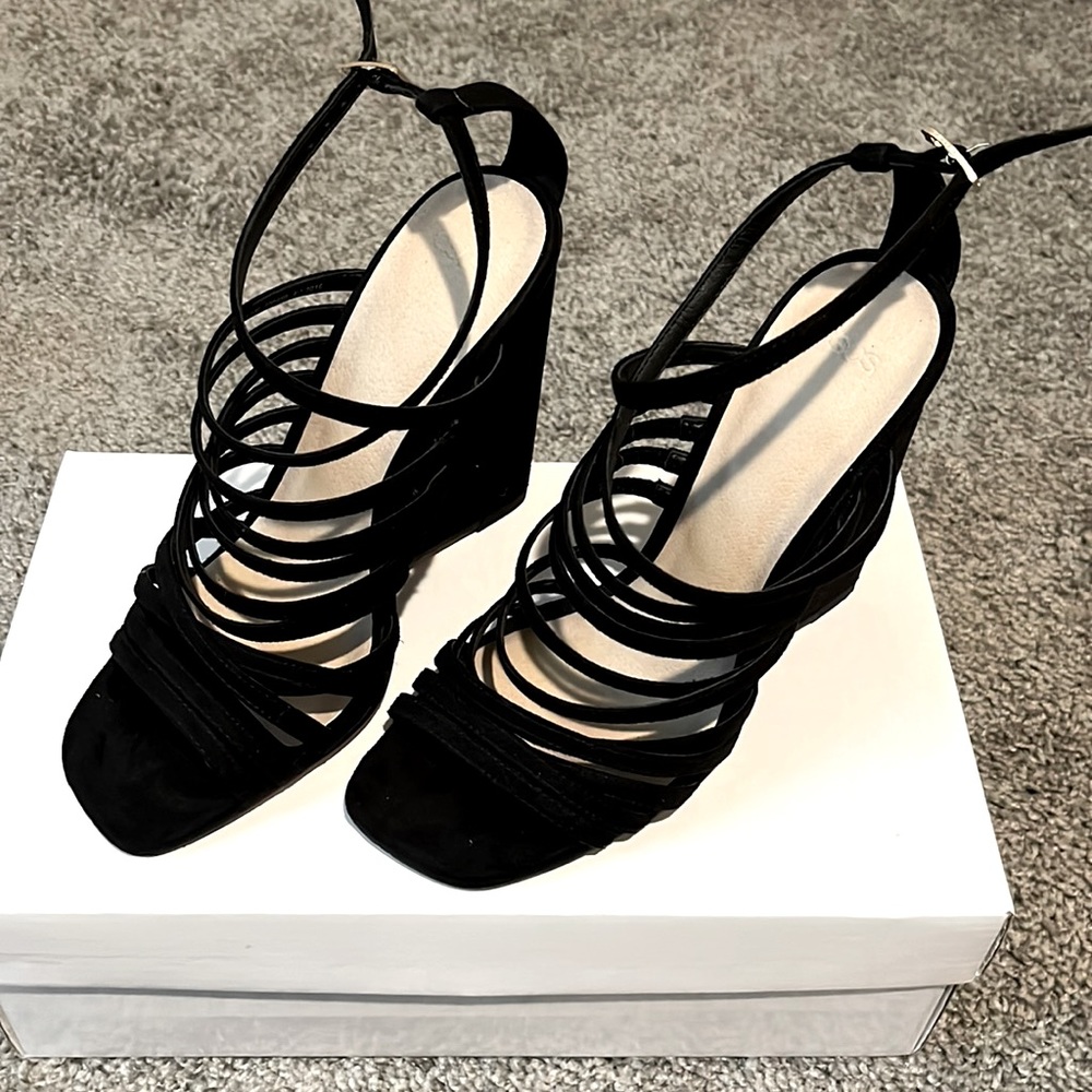 Cute, ASOS, Black Strapped Heels